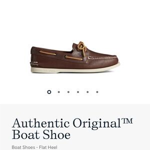 Sperry Authentic Men’s Boat Shoes- Size 9.5 Brown Leather